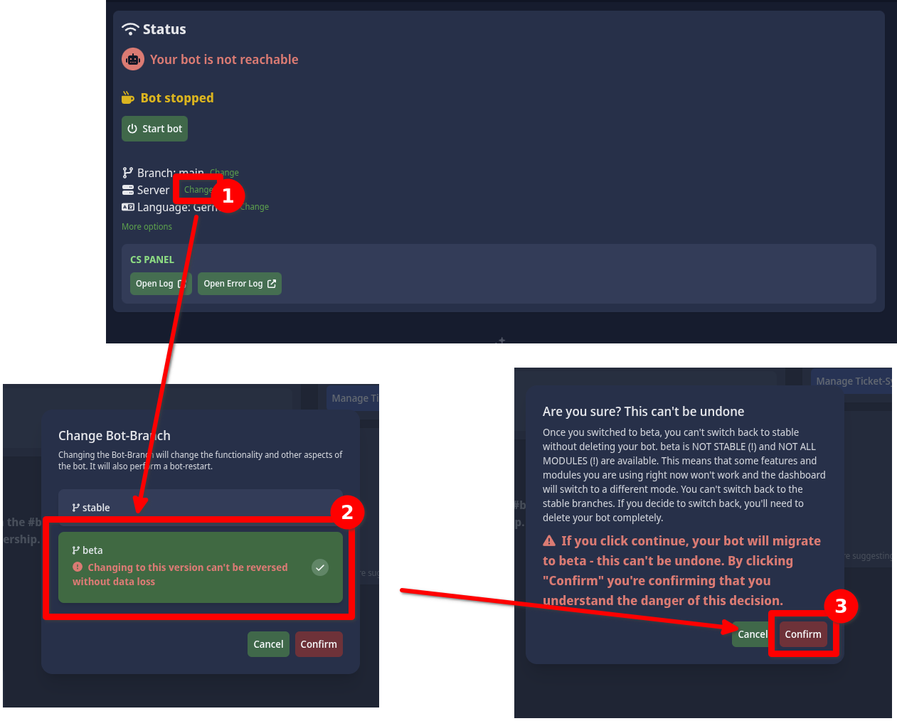 Screenshot showing a ticket on our web-based ticket log viewer